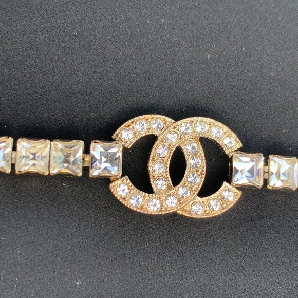 Chanel TRIPPLE CC Crystals Belt, Crystals, Wear Long or Double up for Choker - Picture 3 of 11